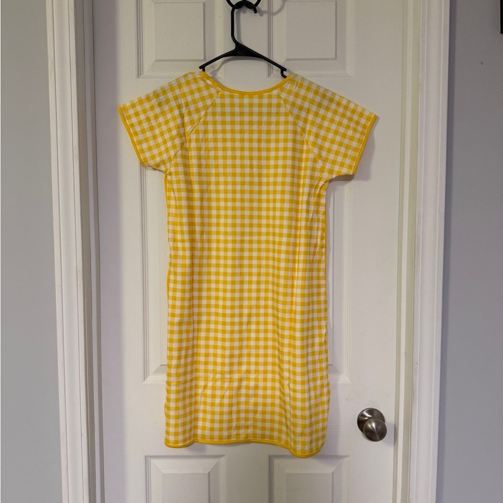 Yellow gingham gown - Picture 2 of 3